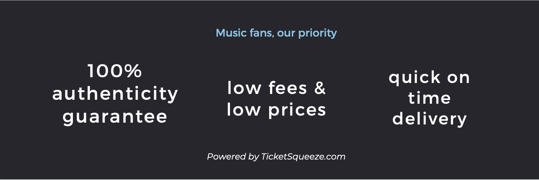 Brighton Music Hall ticket guarantee