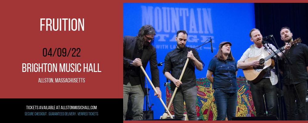 Fruition at Brighton Music Hall tickets Fruition at Brighton Music Hall