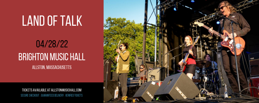 Land of Talk at Brighton Music Hall tickets Land of Talk at Brighton Music Hall