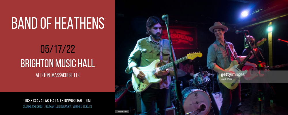 Band of Heathens at Brighton Music Hall tickets Band of Heathens at Brighton Music Hall