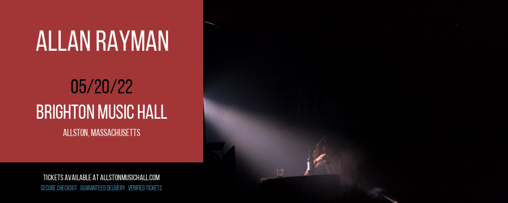 Allan Rayman at Brighton Music Hall tickets Allan Rayman at Brighton Music Hall