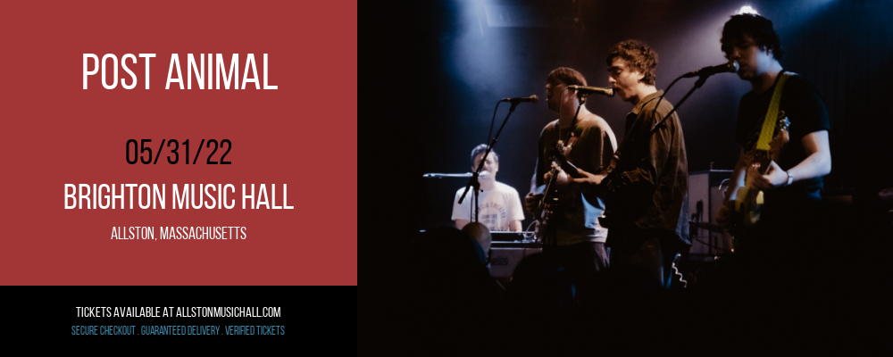 Post Animal at Brighton Music Hall tickets Post Animal at Brighton Music Hall