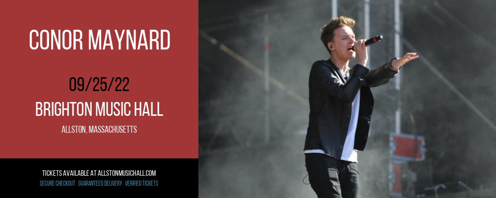 Conor Maynard at Brighton Music Hall tickets Conor Maynard at Brighton Music Hall