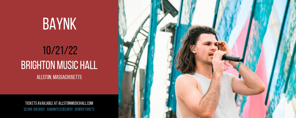 Baynk at Brighton Music Hall tickets Baynk at Brighton Music Hall