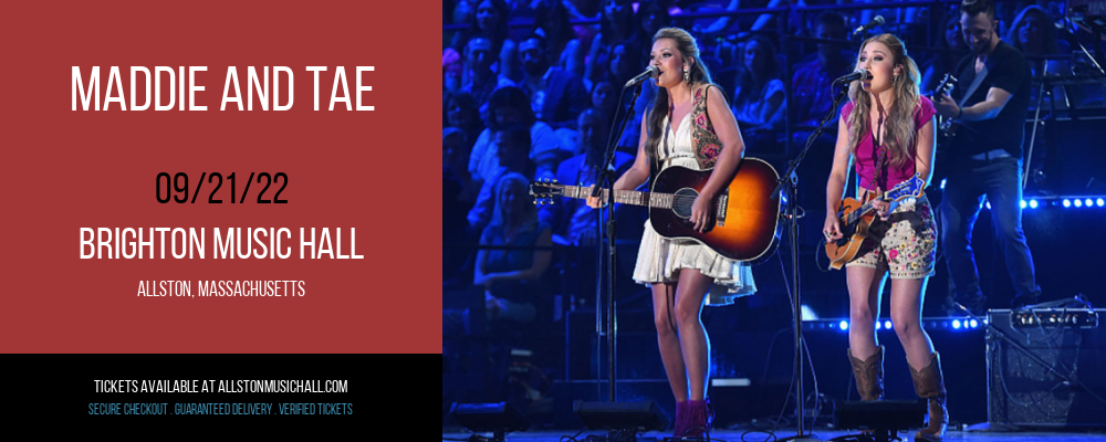 Maddie and Tae at Brighton Music Hall tickets Maddie and Tae at Brighton Music Hall