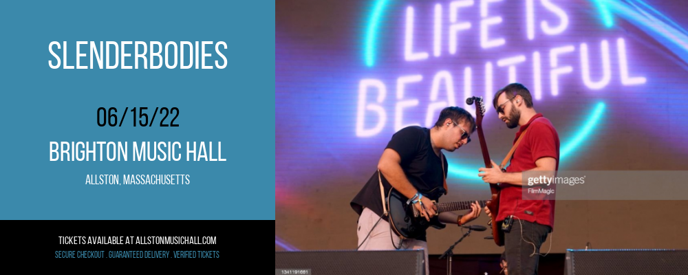 Slenderbodies at Brighton Music Hall tickets Slenderbodies at Brighton Music Hall