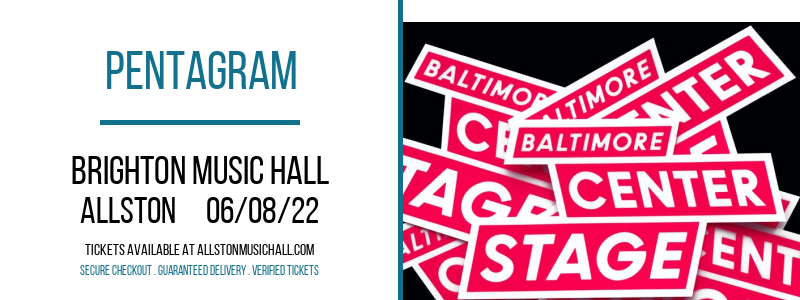 Pentagram at Brighton Music Hall tickets Pentagram at Brighton Music Hall