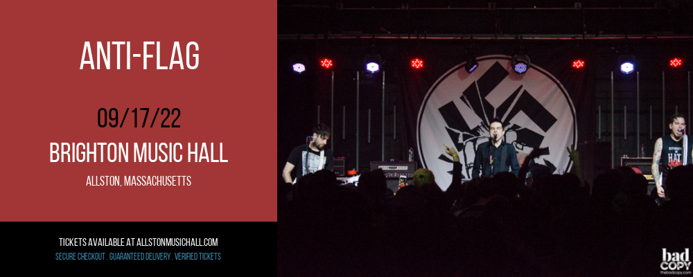 Anti-Flag at Brighton Music Hall tickets Anti-Flag at Brighton Music Hall