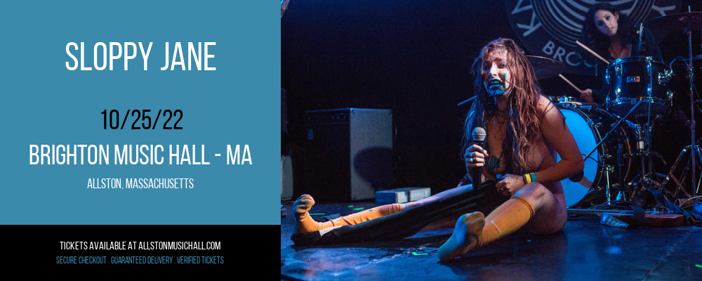 Sloppy Jane at Brighton Music Hall tickets Sloppy Jane at Brighton Music Hall