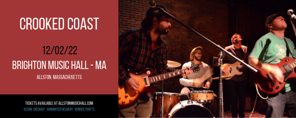 Crooked Coast at Brighton Music Hall tickets Crooked Coast at Brighton Music Hall