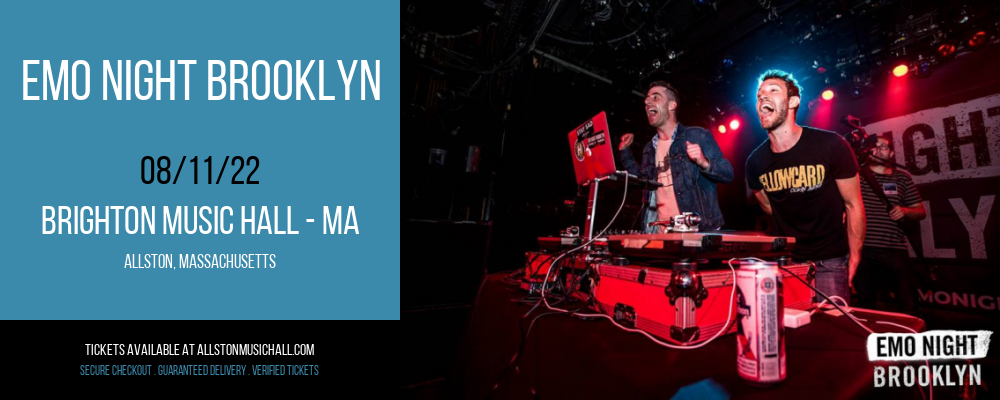Emo Night Brooklyn at Brighton Music Hall tickets Emo Night Brooklyn at Brighton Music Hall