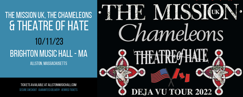 The Mission UK, The Chameleons & Theatre Of Hate at Brighton Music Hall tickets The Mission UK, The Chameleons & Theatre Of Hate at Brighton Music Hall