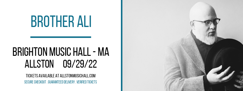 Brother Ali at Brighton Music Hall tickets Brother Ali at Brighton Music Hall