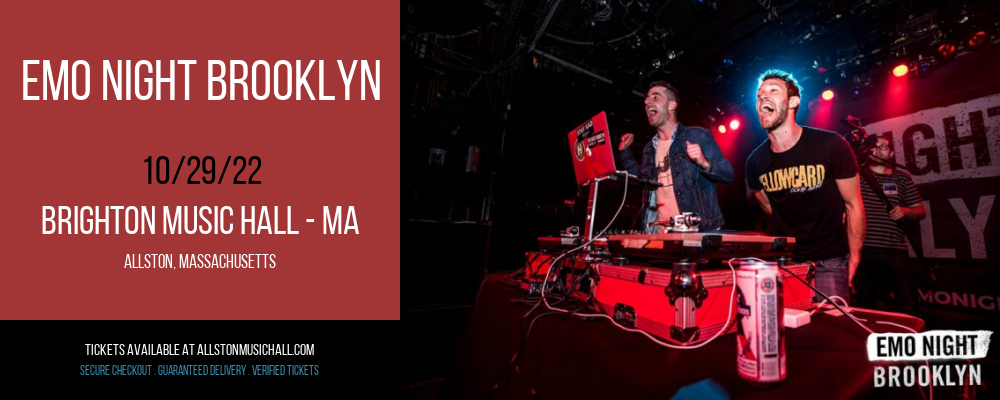 Emo Night Brooklyn at Brighton Music Hall tickets Emo Night Brooklyn at Brighton Music Hall