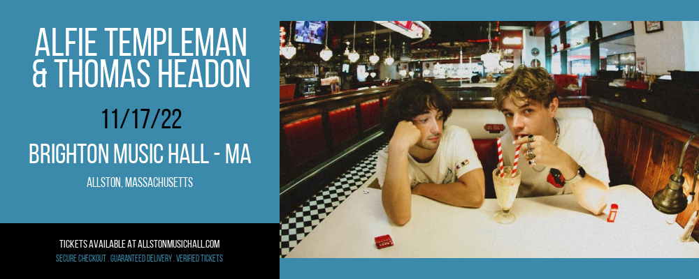 Alfie Templeman & Thomas Headon at Brighton Music Hall tickets Alfie Templeman & Thomas Headon at Brighton Music Hall