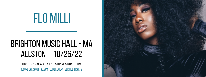 Flo Milli at Brighton Music Hall tickets Flo Milli at Brighton Music Hall