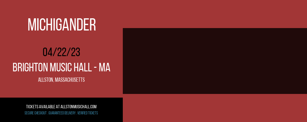 Michigander at Brighton Music Hall tickets Michigander at Brighton Music Hall