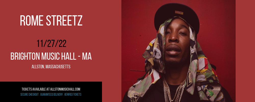 Rome Streetz at Brighton Music Hall tickets Rome Streetz at Brighton Music Hall