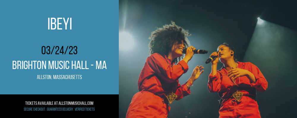 Ibeyi at Brighton Music Hall tickets Ibeyi at Brighton Music Hall