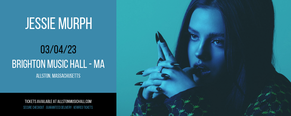 Jessie Murph at Brighton Music Hall tickets Jessie Murph at Brighton Music Hall