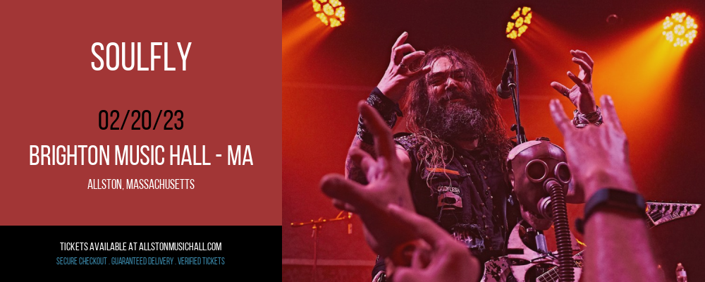 Soulfly at Brighton Music Hall tickets Soulfly at Brighton Music Hall