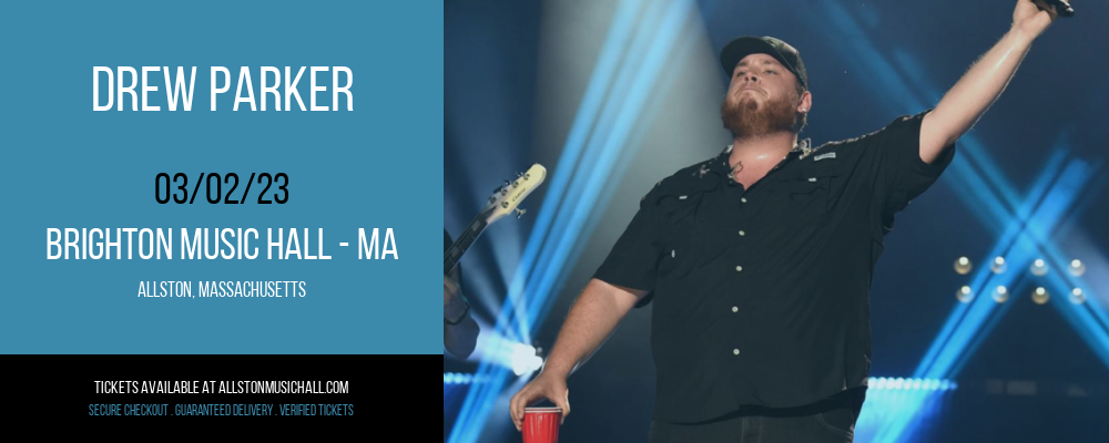 Drew Parker at Brighton Music Hall tickets Drew Parker at Brighton Music Hall