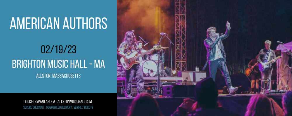 American Authors at Brighton Music Hall tickets American Authors at Brighton Music Hall