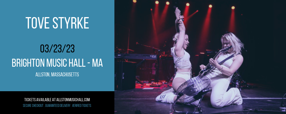 Tove Styrke [CANCELLED] at Brighton Music Hall
