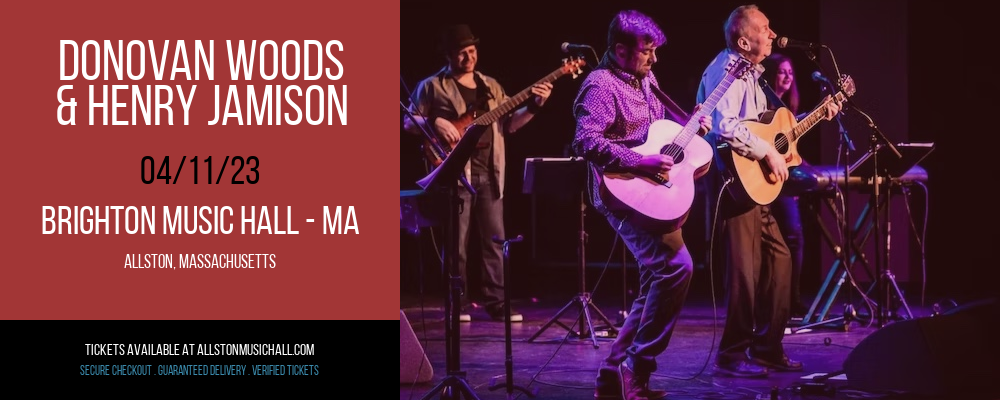 Donovan Woods & Henry Jamison at Brighton Music Hall tickets Donovan Woods & Henry Jamison at Brighton Music Hall