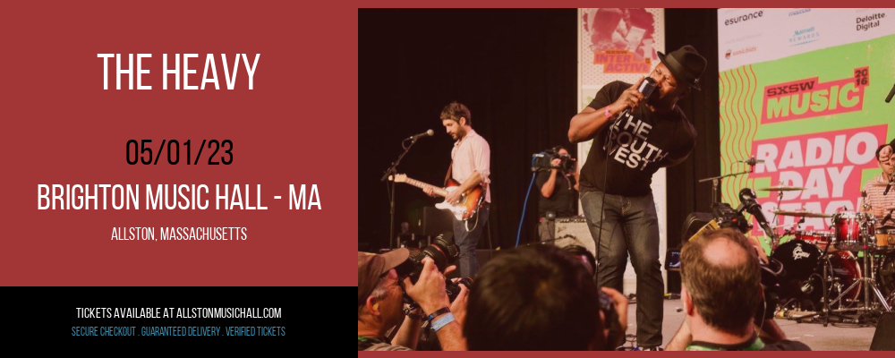 The Heavy at Brighton Music Hall tickets The Heavy at Brighton Music Hall