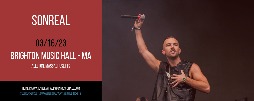 SonReal at Brighton Music Hall tickets SonReal at Brighton Music Hall