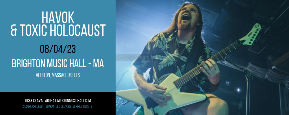 Havok & Toxic Holocaust at Brighton Music Hall tickets Havok & Toxic Holocaust at Brighton Music Hall