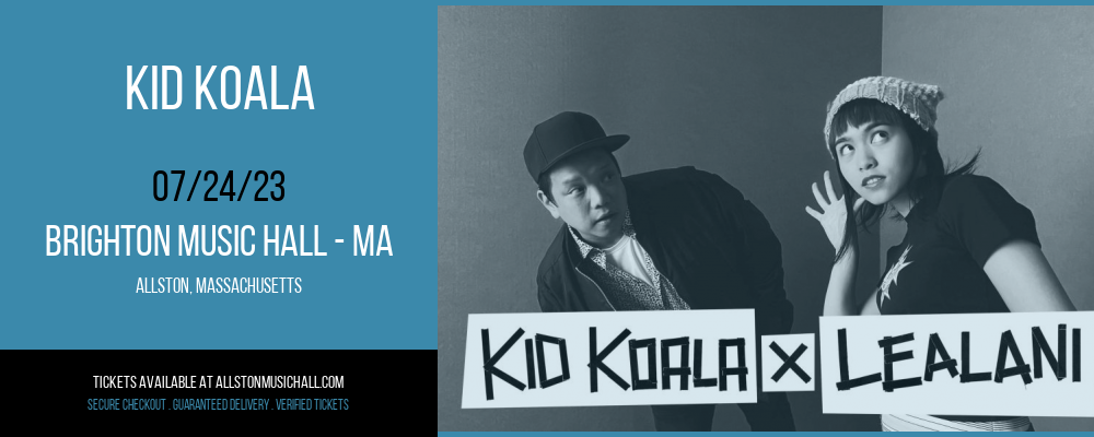 Kid Koala at Brighton Music Hall tickets Kid Koala at Brighton Music Hall
