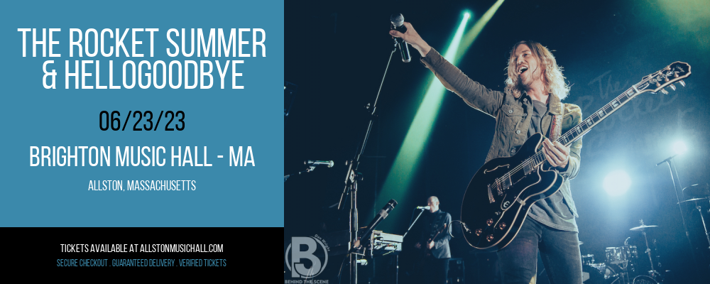 The Rocket Summer & hellogoodbye at Brighton Music Hall tickets The Rocket Summer & hellogoodbye at Brighton Music Hall
