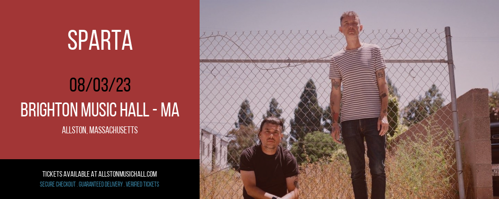 Sparta at Brighton Music Hall tickets Sparta at Brighton Music Hall