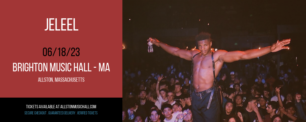Jeleel at Brighton Music Hall tickets Jeleel at Brighton Music Hall