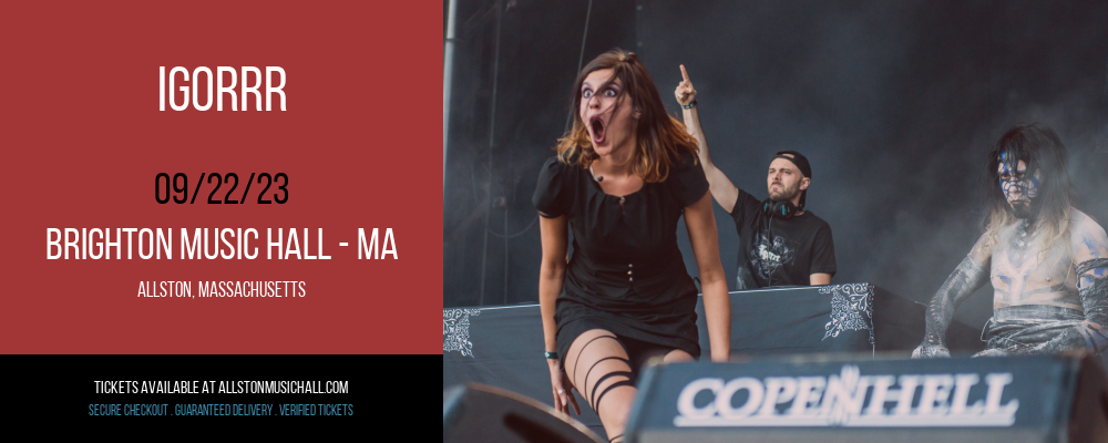 Igorrr at Brighton Music Hall tickets Igorrr at Brighton Music Hall