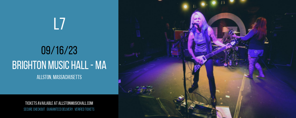 L7 at Brighton Music Hall tickets L7 at Brighton Music Hall