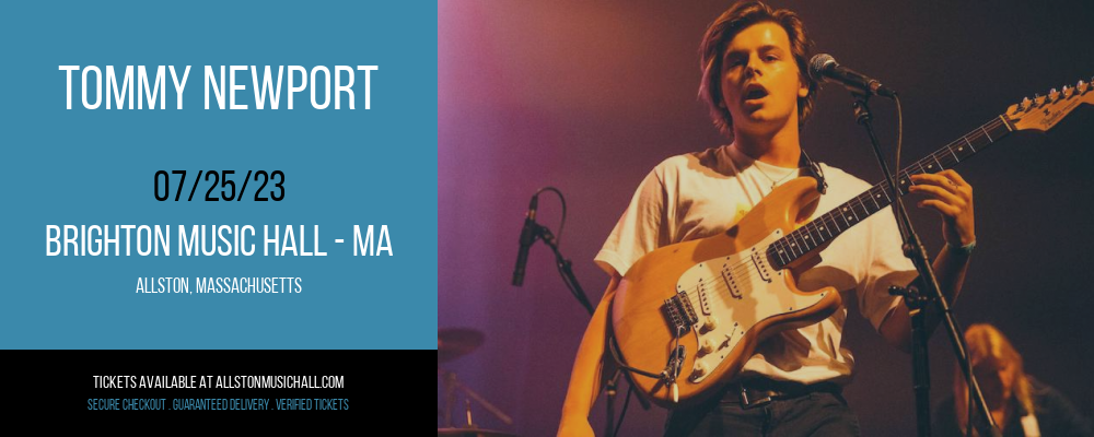 Tommy Newport at Brighton Music Hall tickets Tommy Newport at Brighton Music Hall