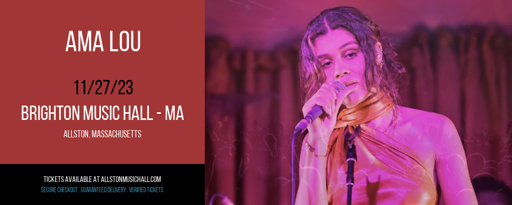 Ama Lou at Brighton Music Hall - MA