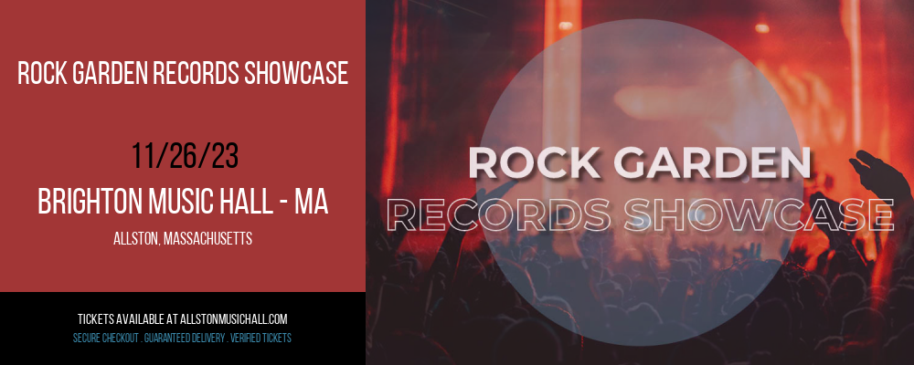 Rock Garden Records Showcase at Brighton Music Hall - MA