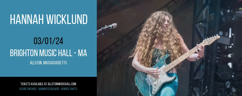 Hannah Wicklund at Brighton Music Hall - MA