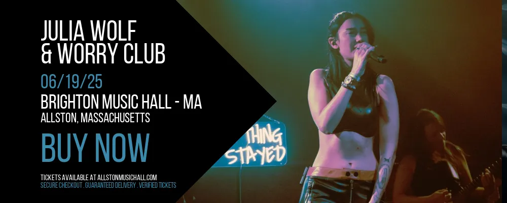 Julia Wolf & Worry Club at Brighton Music Hall - MA