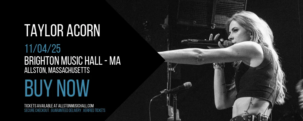 Taylor Acorn at Brighton Music Hall - MA